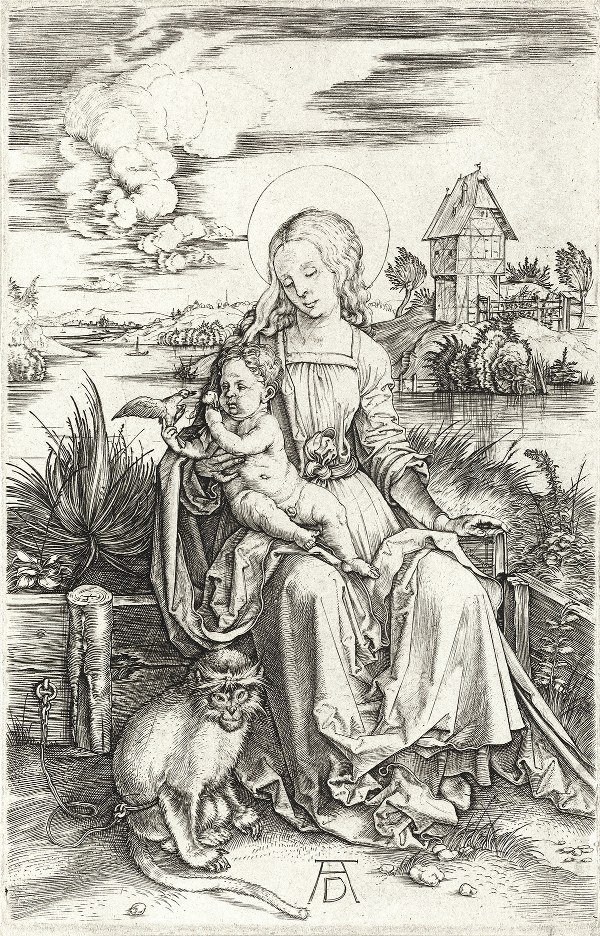 ALBRECHT DÜRER Virgin and Child with the Monkey.